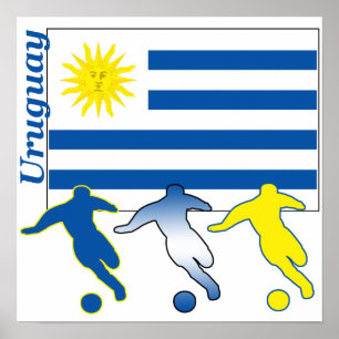 Poster du soccer Uruguay