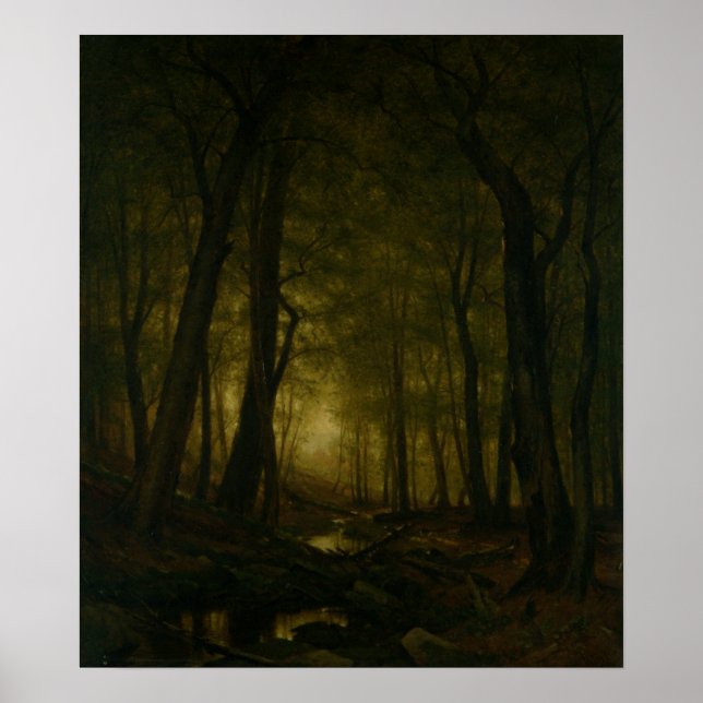 Poster Du Soir Dans Les Bois (1876) (Devant)