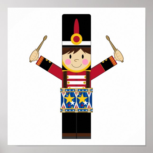 Poster du soldat de la Nutcracker jouant à la batt (Devant)