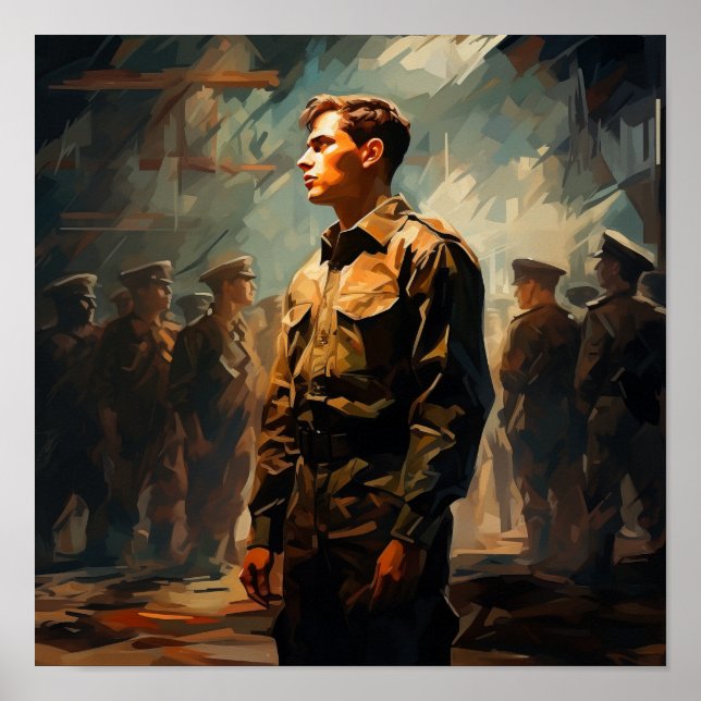 Poster du soldat militaire d'élite : Courage perso (Devant)