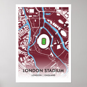 Poster du stade de Londres - Accueil du West Ham U