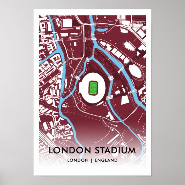 Poster du stade de Londres - Accueil du West Ham U (Devant)
