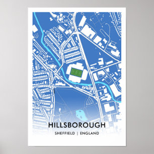 Poster du Stade Hillsborough - Accueil de Sheffiel