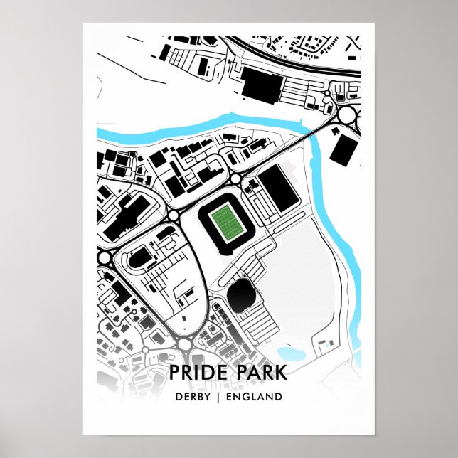 Poster du Stade Pride Park - Accueil du Comté de D (Devant)