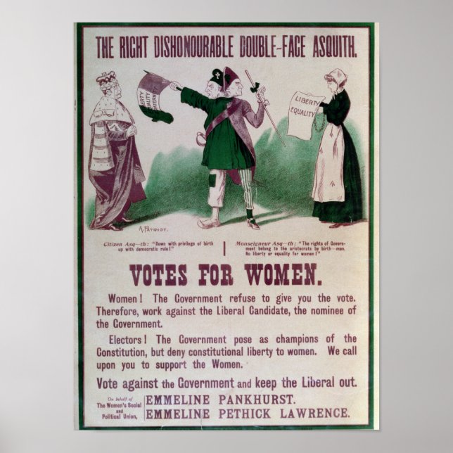 Poster du suffrage féminin (Devant)