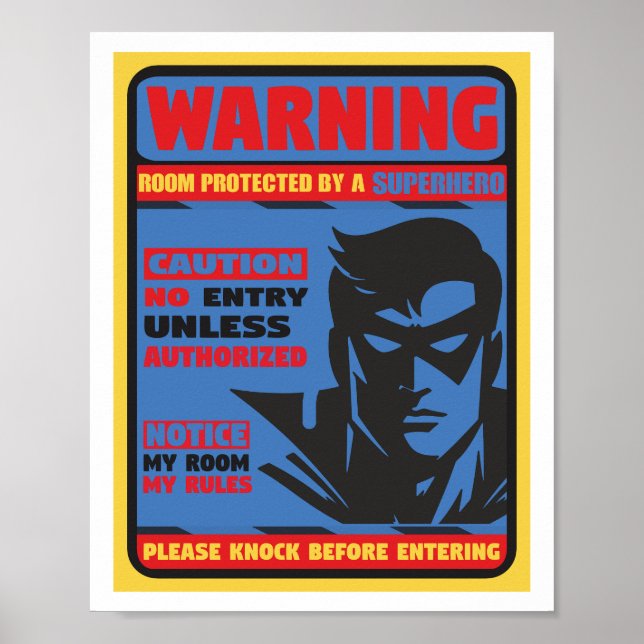 Poster du super-héros (Devant)