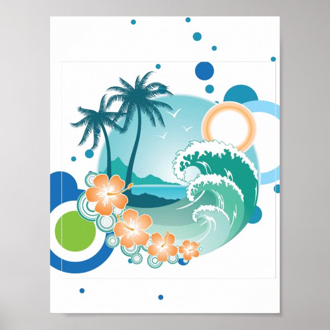 Poster du Surf de l'île (Devant)