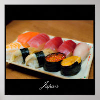 Poster du Sushi au Japon