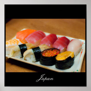 Poster du Sushi au Japon