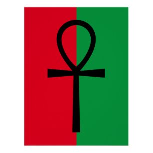Poster du symbole Ankh de la fierté africaine