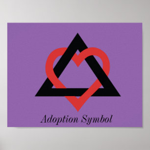 Poster du symbole d'adoption