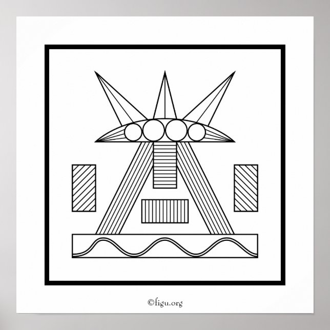 Poster du symbole féminin / femme (Devant)