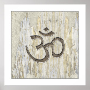 Poster du symbole Om Matières organiques