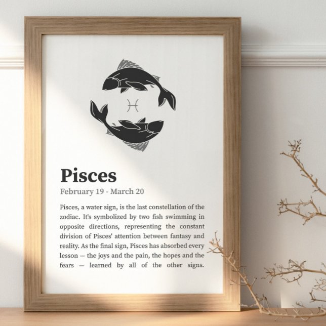 Poster du symbole Zodiac Pisces (Créateur téléchargé)