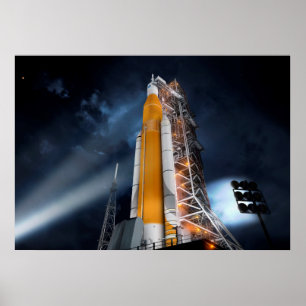 Poster du système de lancement spatial de la NASA