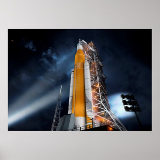 Poster du système de lancement spatial de la NASA