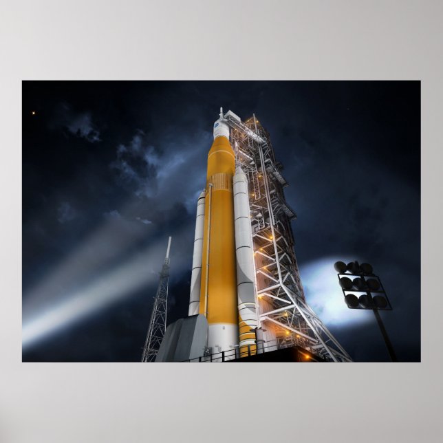 Poster du système de lancement spatial de la NASA (Devant)