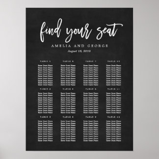 Poster du tableau de bord de la calligraphie bross