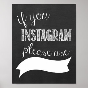 Poster du tableau de bord du Mariage Instagram