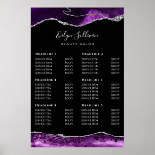 Poster du tarif Agate d'argent violet