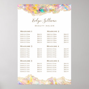 Poster du tarif Opal Design
