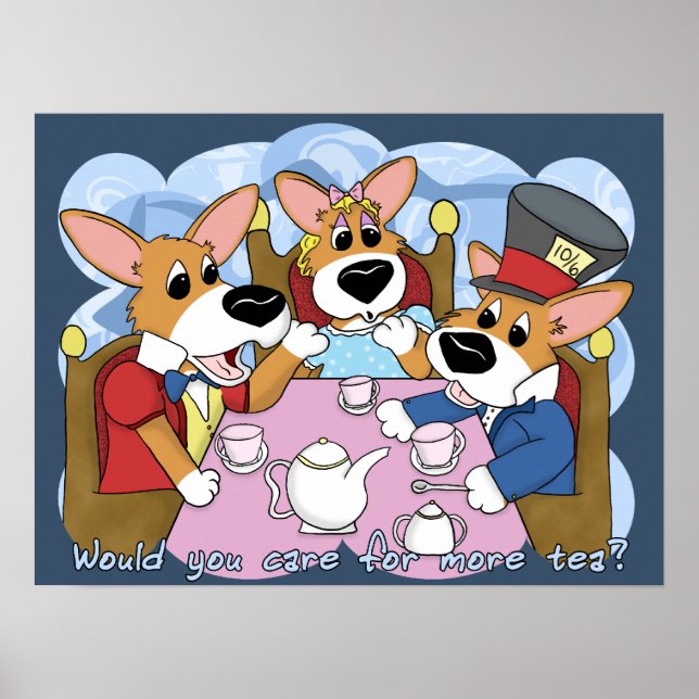 Poster du Tea Party de Mad Corgi (Devant)