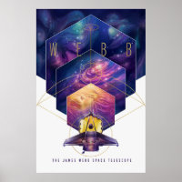 Poster du télescope spatial James Webb.