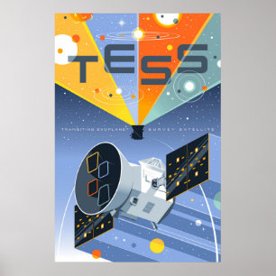 Poster du télescope spatial Tess.