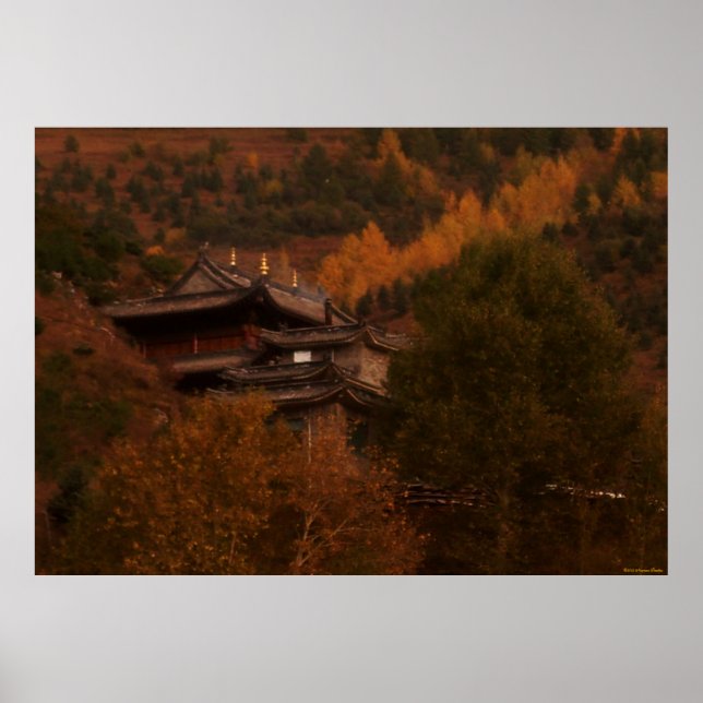 Poster du temple bouddhiste (Devant)