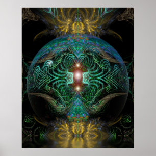 Poster du temple fractal