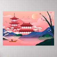 Poster du Temple japonais