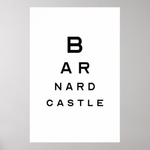 Poster du test oeil de Barnard Castle