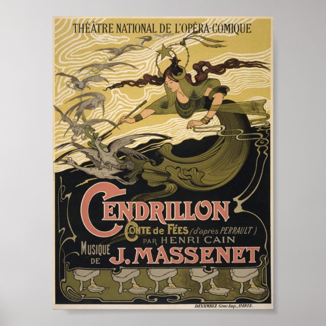 Poster du Théâtre Cendrillon vintage (Devant)