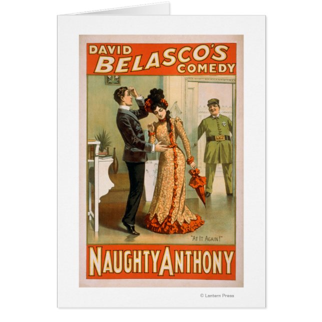 Poster du Théâtre Naughty Anthony "At It Again" (Devant)