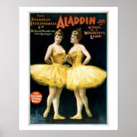 Poster du Théâtre Vintage Aladdin Jr