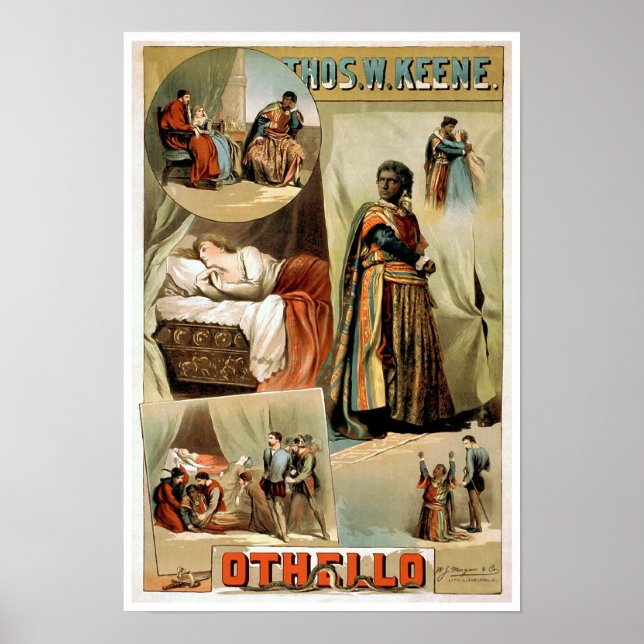 Poster du Théâtre Vintage Othello (Devant)