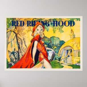 Poster du théâtre vintage Red Riding Hood