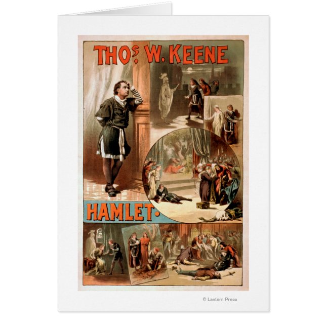 Poster du théâtre William Shakespeare "Hamlet" (Devant)
