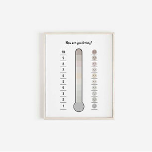 Poster du thermomètre pour tonalité muette