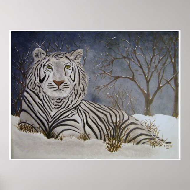 Poster du tigre de neige (Devant)