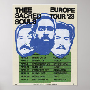 Poster du Tour des Âmes sacrées Europe