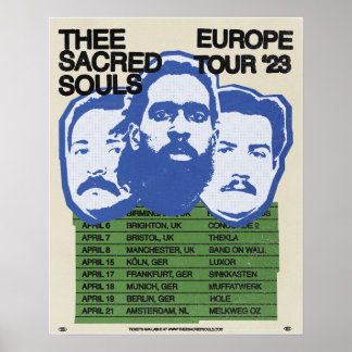 Poster du Tour des Âmes sacrées Europe