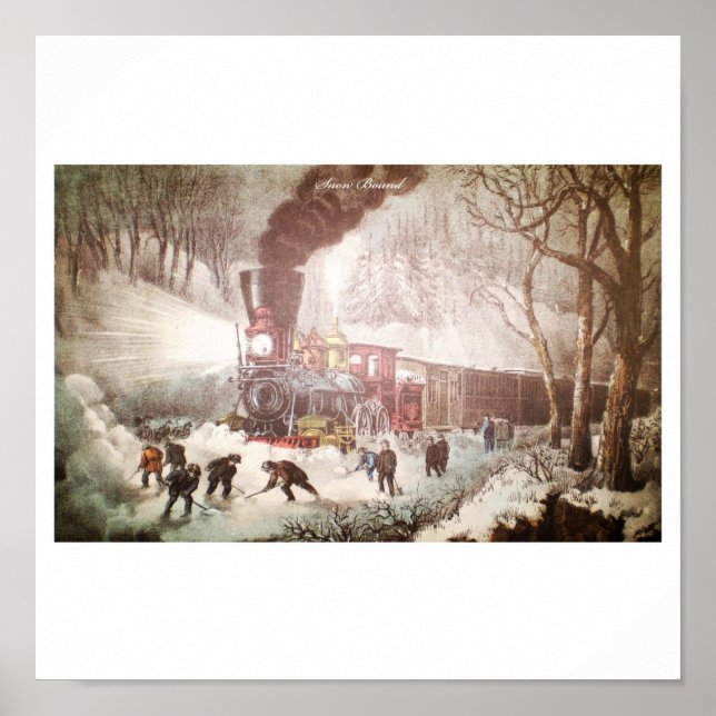 Poster du train à neige (Devant)
