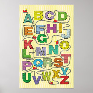 Poster du train Alphabet Maze