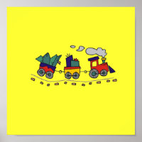 Poster du train Choo Choo jusqu'à 15x15