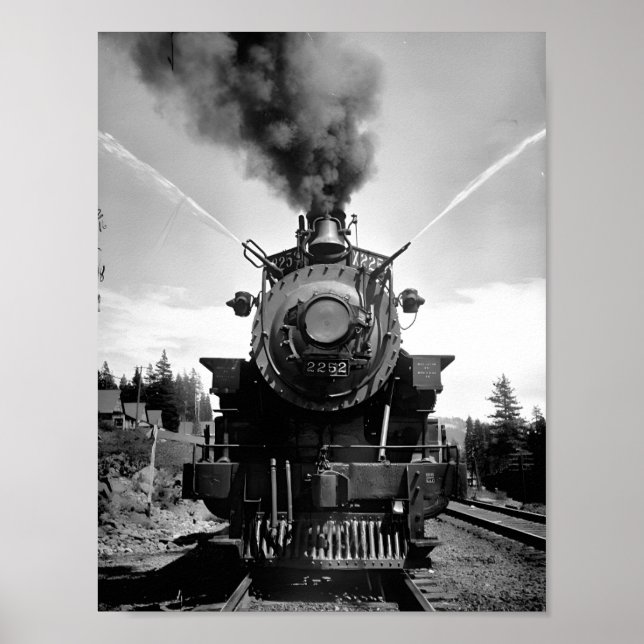 Poster du train d'incendie du Pacifique Sud (Devant)