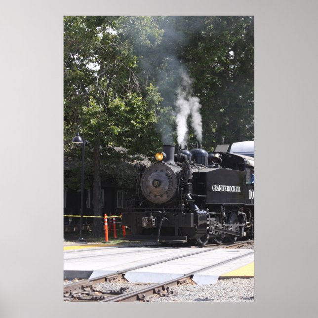 Poster du train du moteur à vapeur (Devant)