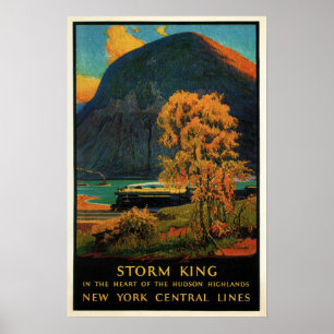 Poster du train Vintage de New York Central Lines