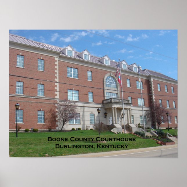 Poster du tribunal du comté de Boone (Devant)