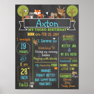 Poster du troisième anniversaire de la Woodland Pa